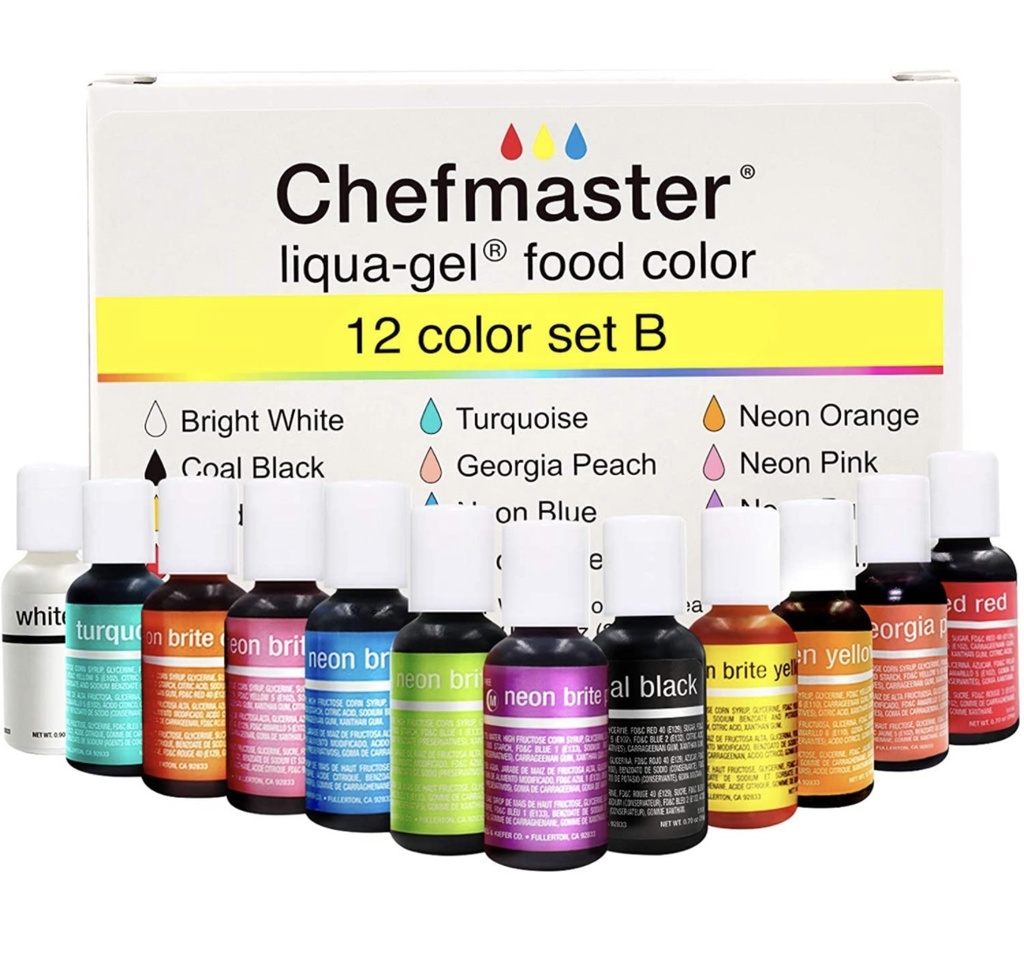Colorantes en gel chefmaster 0,7oz (20 gr) c/u