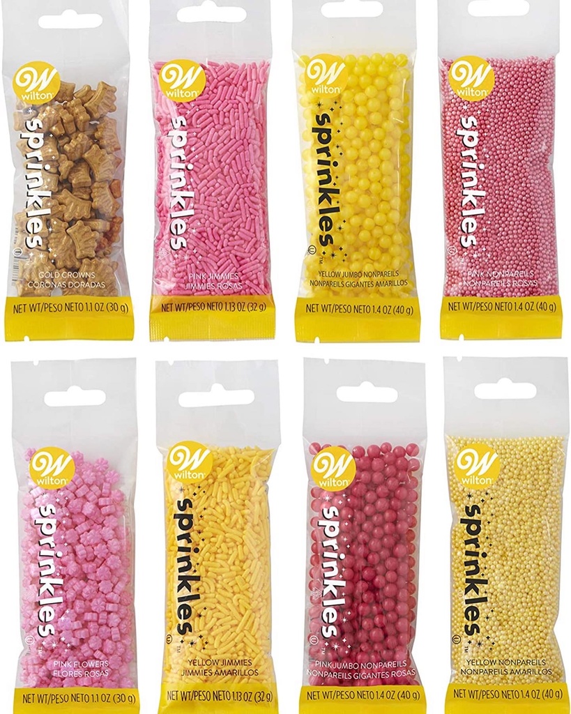 Sprinkles wilton variados de 30 y 40 gr