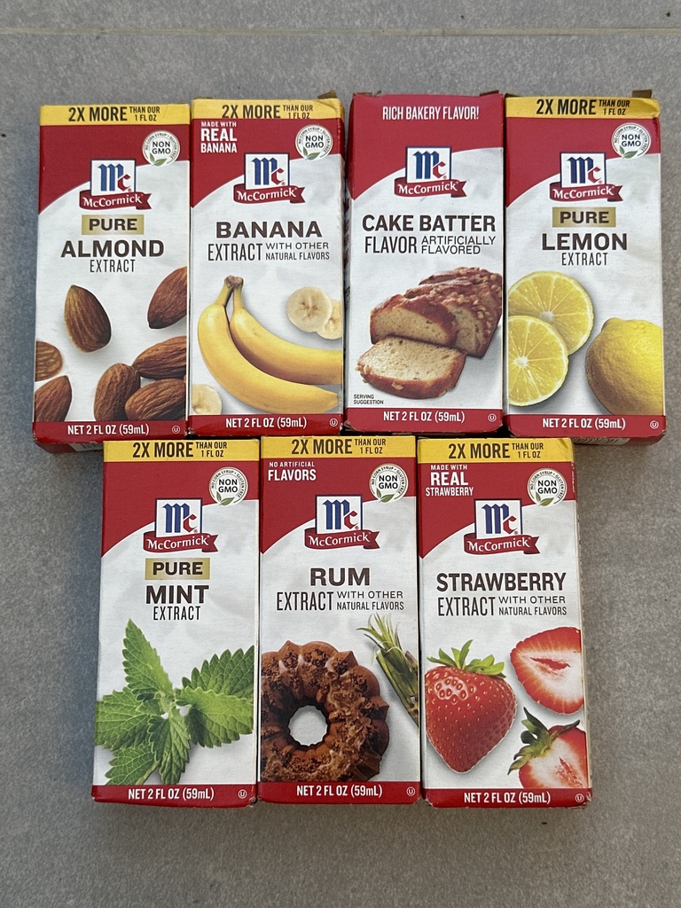 Extracto mccormick 59 ml varios sabores