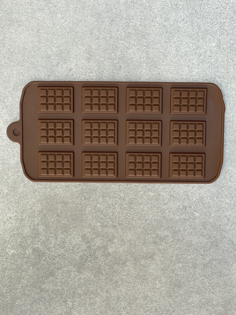 Molde de mini tableta de chocolate