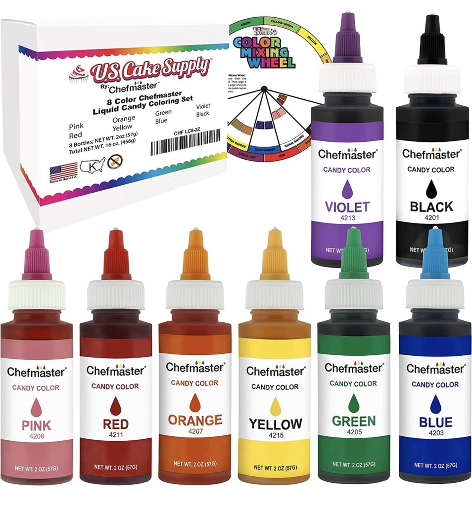 Colorantes para caramelo chefmaster 57 gr c/u