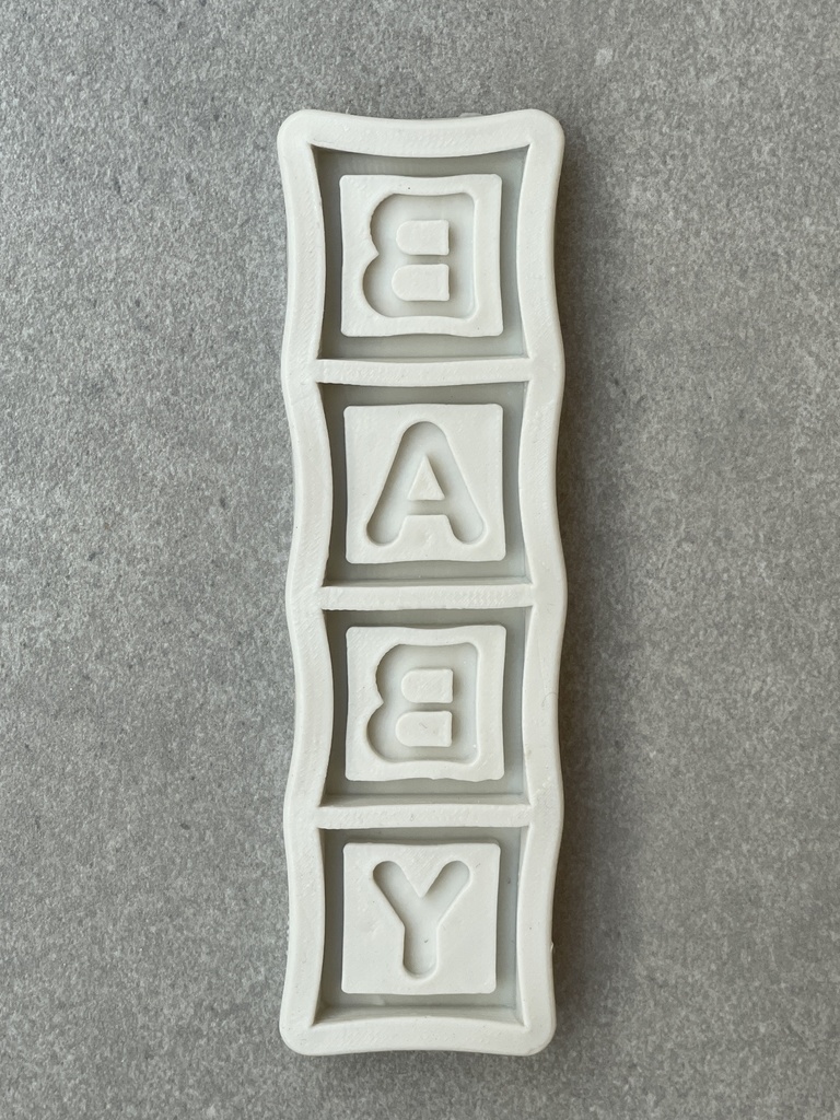 Molde baby letras