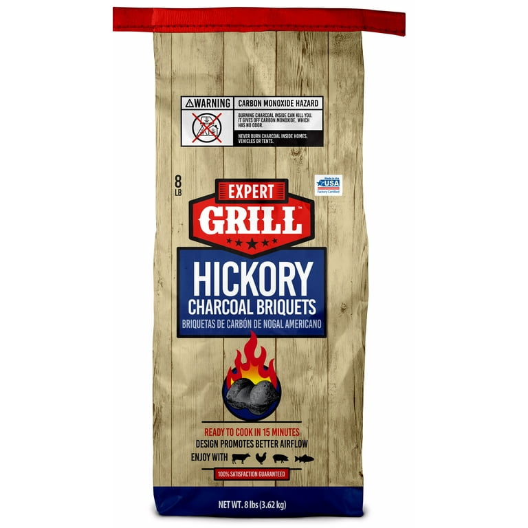 CARBON EN BRIQUETAS DE HICKORY 4KG