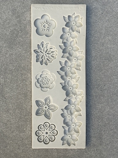 Molde de varios tipos de flores (modelo 2)