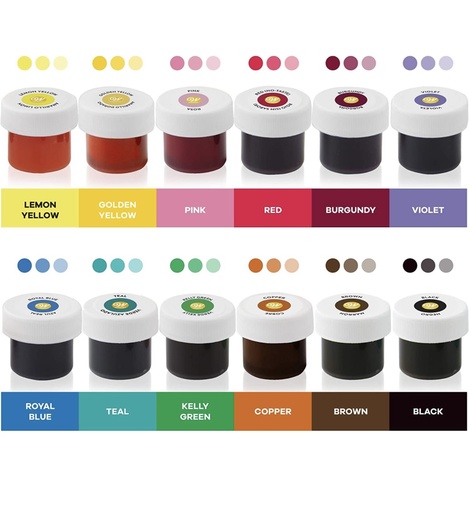Colorantes en gel wilton 14 gr c/u