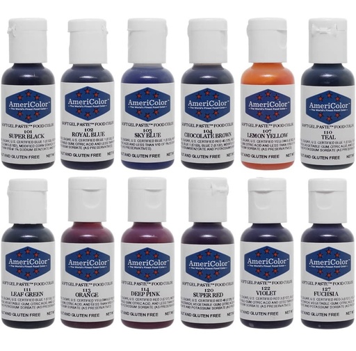 Colorantes en gel americolor 0,75 oz (21 gr) c/u